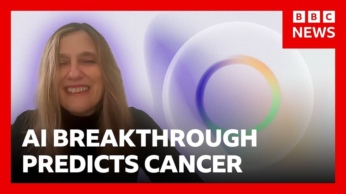 Dr. Regina Barzilay being interviewed on BBC AI Decoded about the MIRAI cancer prediction AI