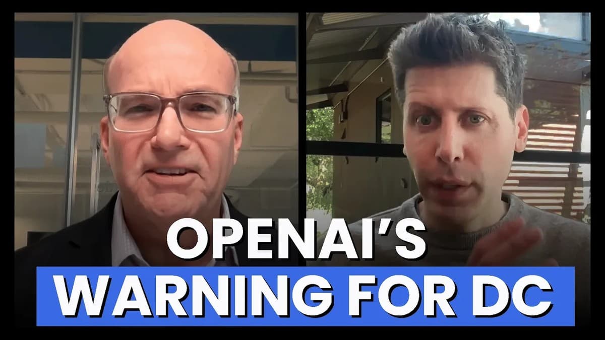 Sam Altman intervjues av Mike Allen fra Axios om superintelligens og Washingtons beredskap