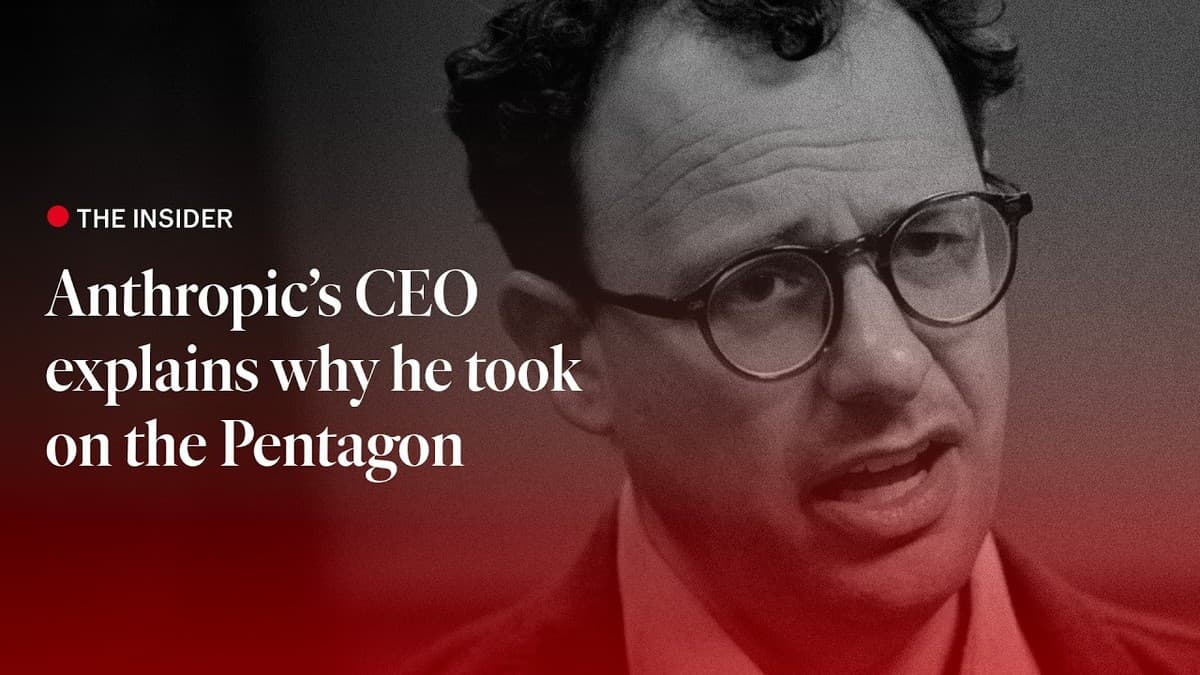 Dario Amodei discussing Anthropic's Pentagon contract with The Economist