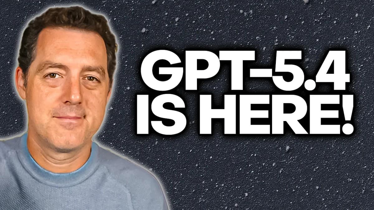 Matthew Berman discusses the release of OpenAI's GPT-5.4 model