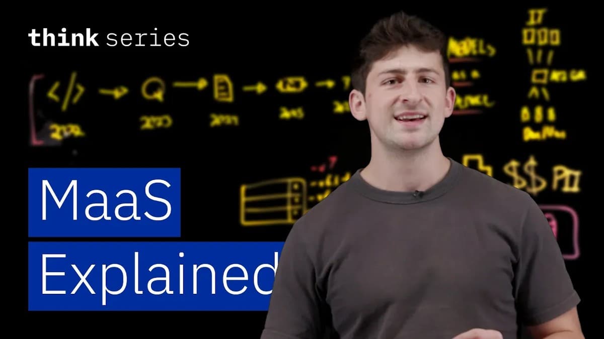 Cedric Clyburn forklarer Models as a Service på IBM Technology-kanalen