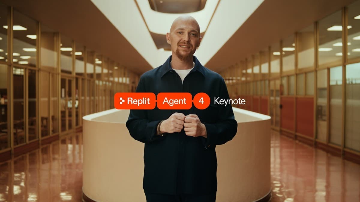 Replit Agent 4 lanseringsannonsering med Amjad Masad