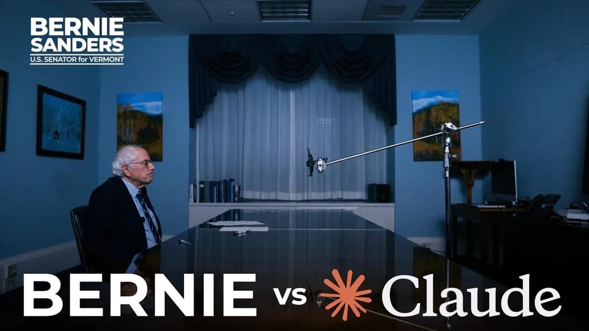 Senator Bernie Sanders speaking with Anthropic's Claude AI assistant about privacy and data collection
