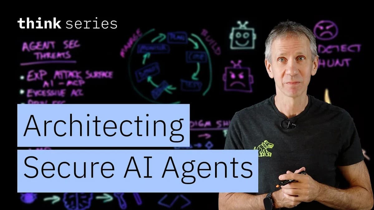 IBM Technology video thumbnail on securing AI agents with best practices for safety