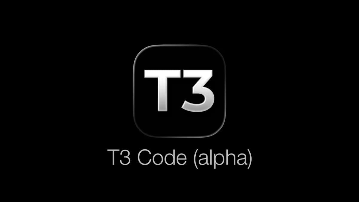 T3 Code launch announcement by Theo Browne