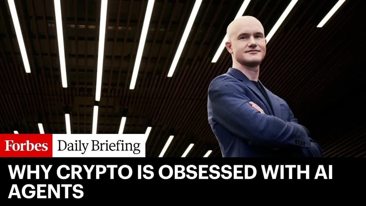 Brian Armstrong, Coinbase CEO, speaking to Forbes about why crypto was built for AI agents